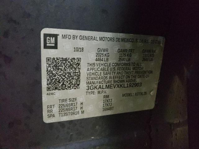 3GKALMEVXKL192903 GMC Terrain Sle