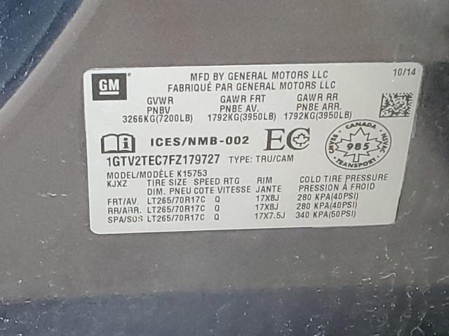 1GTV2TEC7FZ179727 GMC Sierra K1500