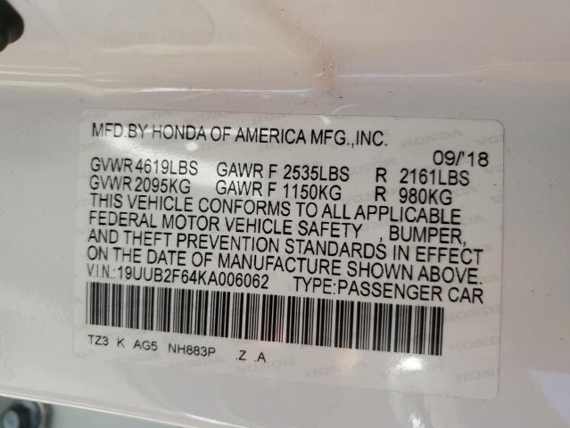 19UUB2F64KA006062 Acura Tlx Technology