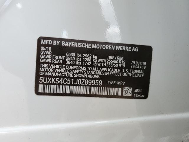 5UXKS4C51J0Z89959 BMW X5 Xdrive35d