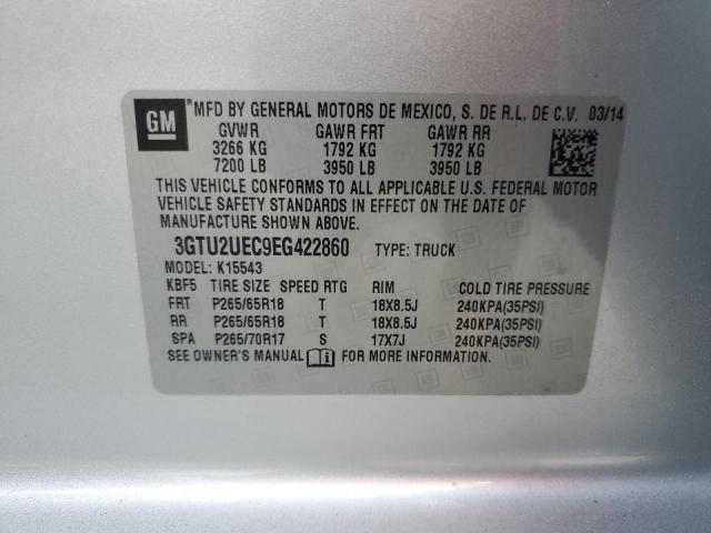 3GTU2UEC9EG422860 GMC Sierra K1500 Sle