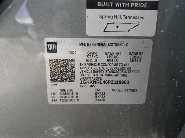 1GKKNRL46PZ118903 GMC ACADIA SLE