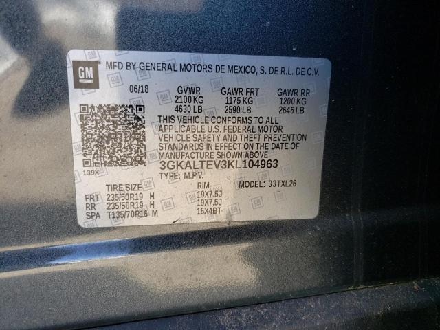 3GKALTEV3KL104963 GMC Terrain Sle