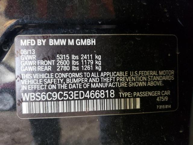 WBS6C9C53ED466818 BMW M6 Gran Coupe