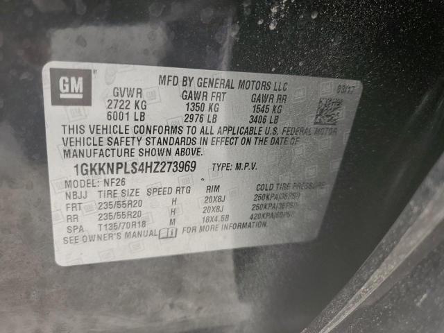 1GKKNPLS4HZ273969 GMC Acadia Denali