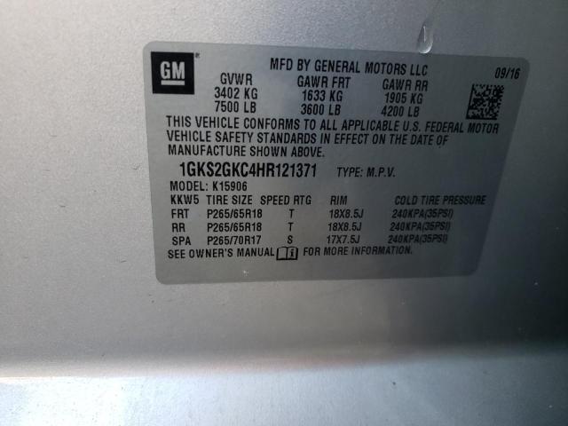 1GKS2GKC4HR121371 GMC Yukon Xl K1500 Slt