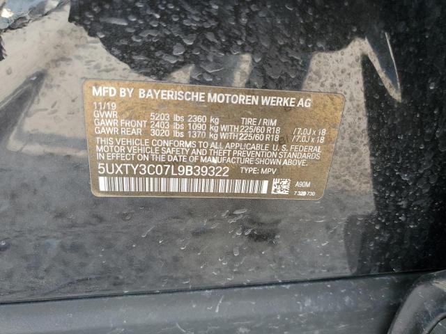 5UXTY3C07L9B39322 BMW X3 Sdrive30i
