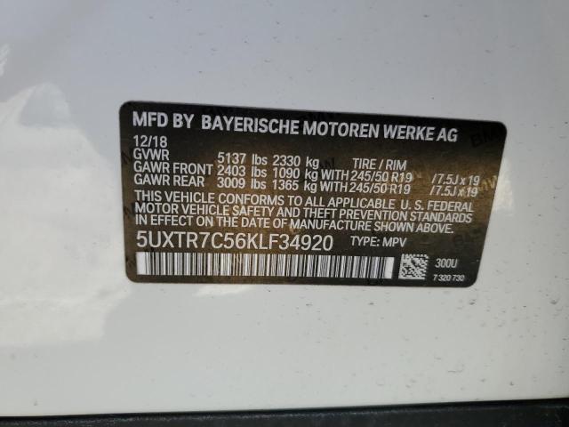 5UXTR7C56KLF34920 BMW X3 Sdrive30i