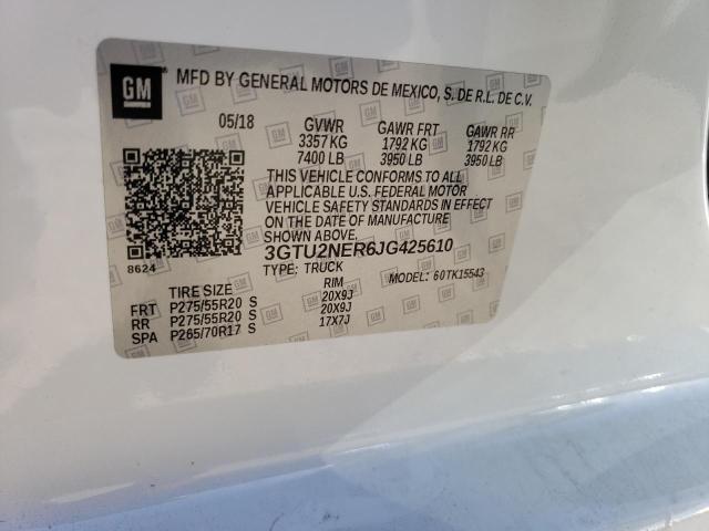 3GTU2NER6JG425610 GMC Sierra K1500 Slt