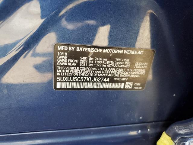 5UXUJ5C57KLJ62744 BMW X4 M40i