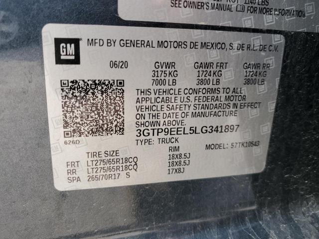 3GTP9EEL5LG341897 GMC Sierra K1500 At4