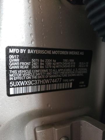 5UXWX9C37H0W74477 BMW X3 Xdrive28i