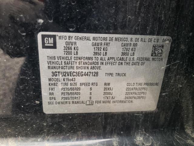 3GTU2VEC3EG447128 GMC Sierra K1500 Slt