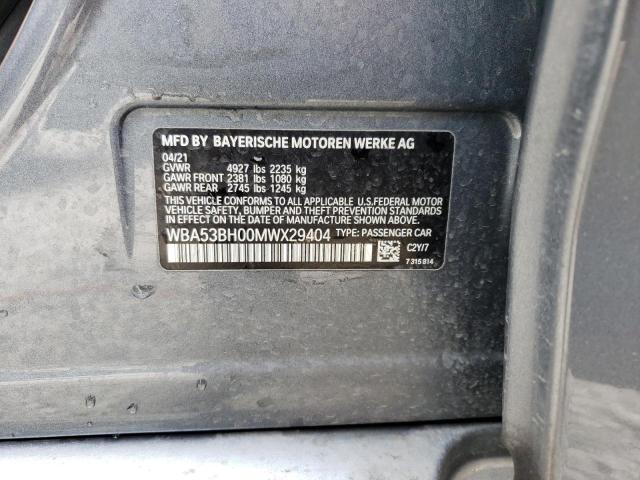 WBA53BH00MWX29404 BMW 530 I