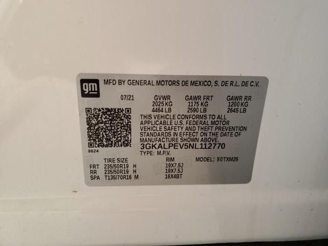 3GKALPEV5NL112770 GMC Terrain Slt