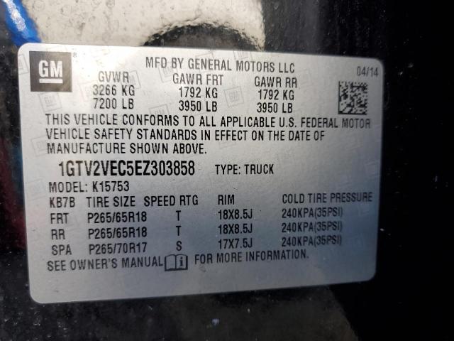 1GTV2VEC5EZ303858 GMC Sierra K1500 Slt