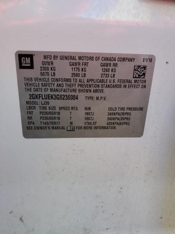 2GKFLUEK3G6236084 GMC Terrain Slt