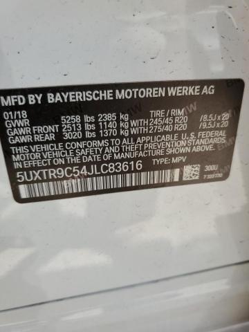 5UXTR9C54JLC83616 BMW X3 Xdrive30i