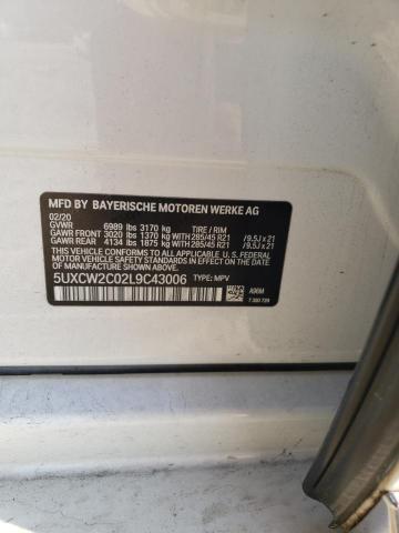 5UXCW2C02L9C43006 BMW X7 Xdrive40i