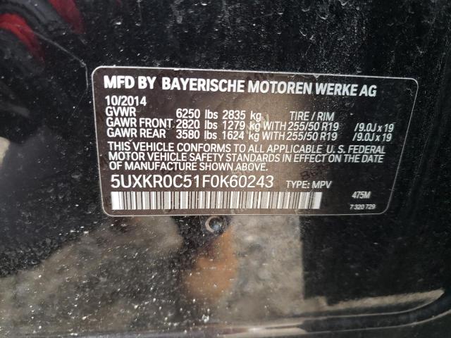 5UXKR0C51F0K60243 BMW X5 Xdrive35i