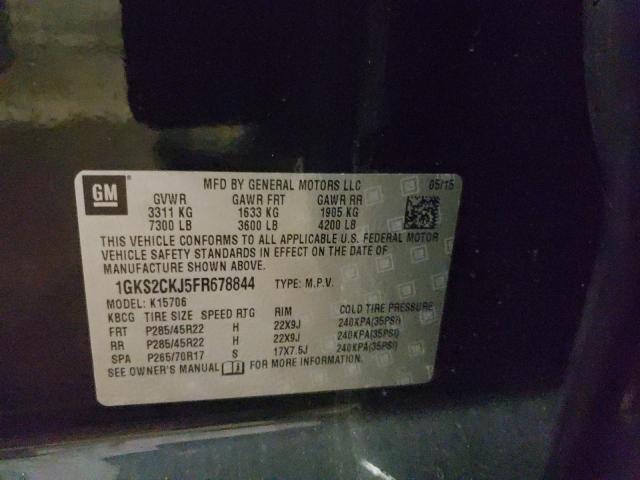 1GKS2CKJ5FR678844 GMC YUKON DENALI