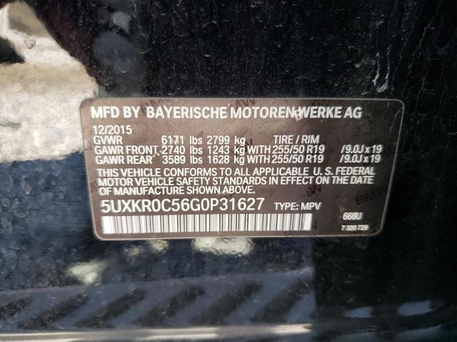 5UXKR0C56G0P31627 BMW X5 Xdrive35i
