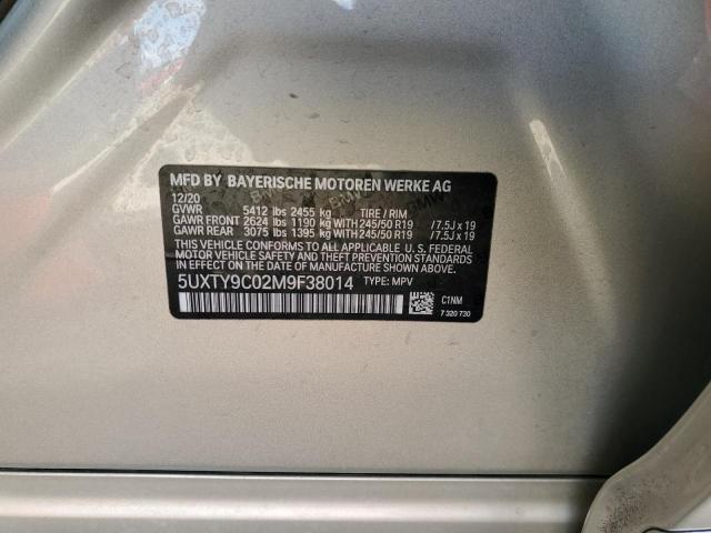 5UXTY9C02M9F38014 BMW X3 Xdrivem40i