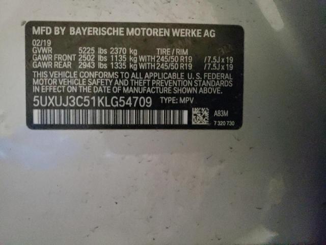 5UXUJ3C51KLG54709 BMW X4 Xdrive30i