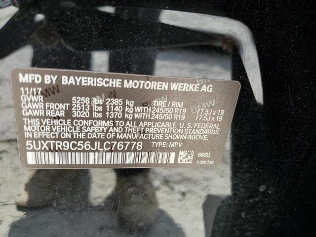 5UXTR9C56JLC76778 BMW X3 Xdrive30i