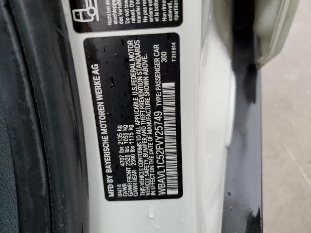 WBAVL1C52FVY25749 BMW X1 Xdrive28i