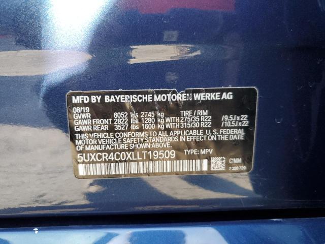 5UXCR4C0XLLT19509 BMW X5 Sdrive 40i