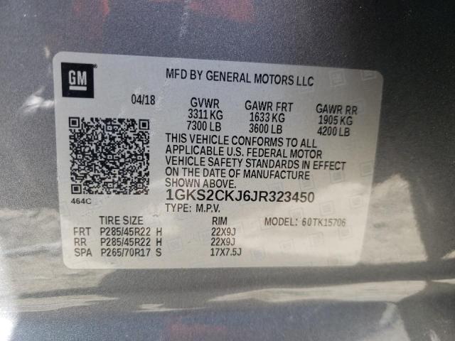 1GKS2CKJ6JR323450 GMC YUKON DENALI