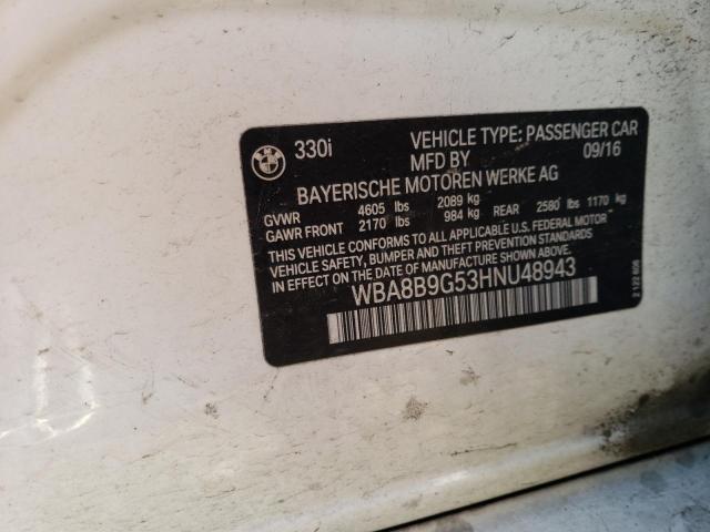 WBA8B9G53HNU48943 BMW 330 I
