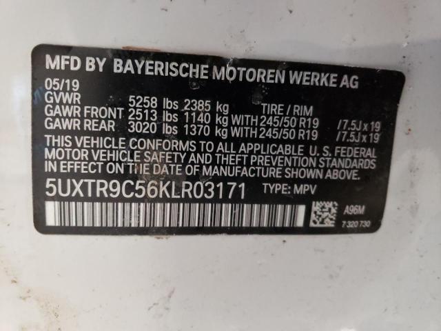 5UXTR9C56KLR03171 BMW X3 Xdrive30i