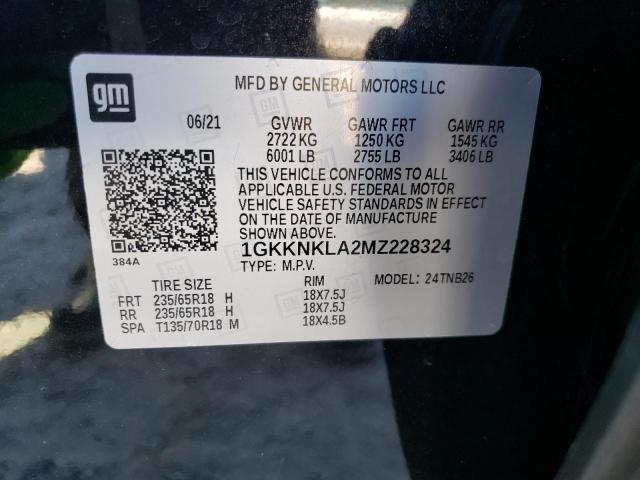 1GKKNKLA2MZ228324 GMC ACADIA SLE