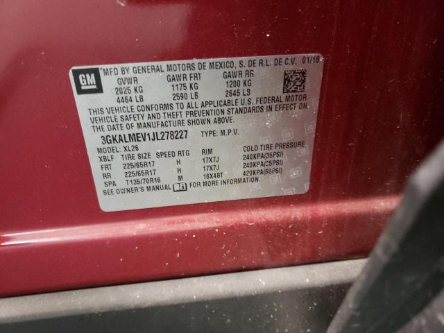 3GKALMEV1JL278227 GMC Terrain Sle
