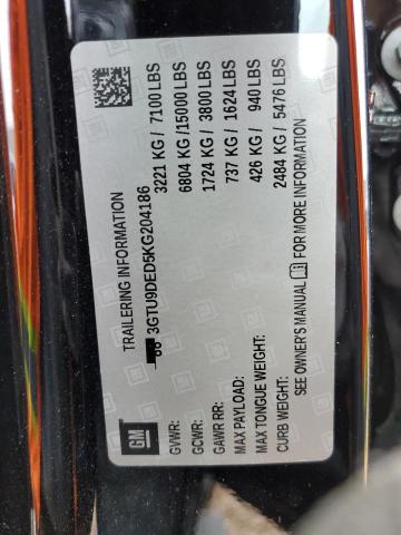 3GTU9DED5KG204186 GMC Sierra K1500 Slt