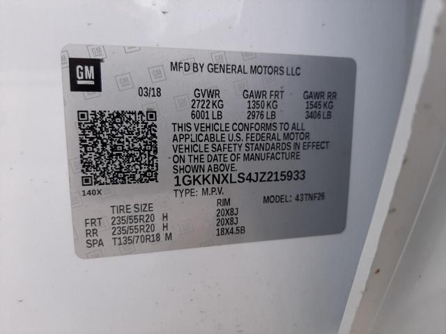 1GKKNXLS4JZ215933 GMC Acadia Denali