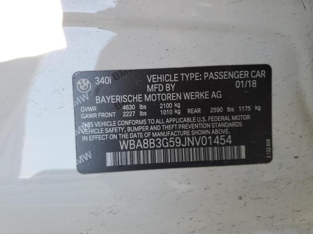 WBA8B3G59JNV01454 BMW 340 I
