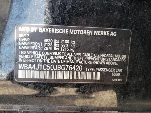 WBA4J1C50JBG76420 BMW 430i Gran Coupe