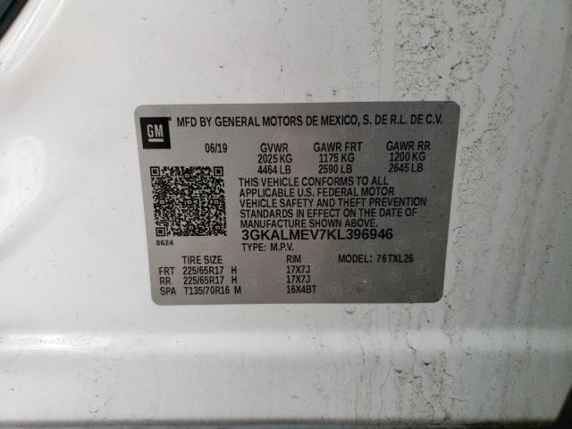 3GKALMEV7KL396946 GMC Terrain Sle