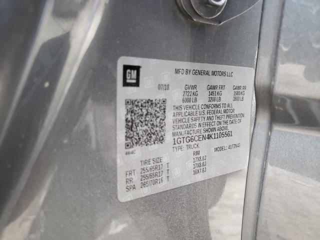 1GTG6CEN4K1105561 GMC CANYON SLE