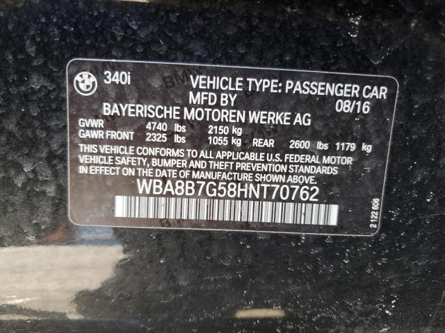 WBA8B7G58HNT70762 BMW 340 XI