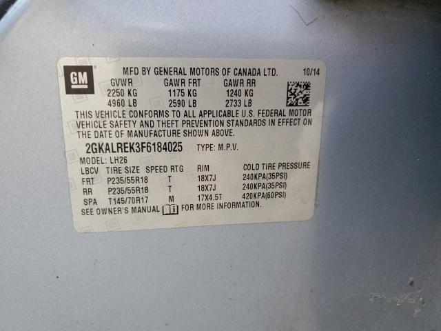 2GKALREK3F6184025 GMC Terrain Sle