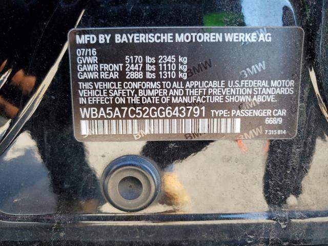 WBA5A7C52GG643791 BMW 528 XI