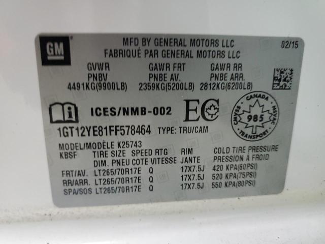 1GT12YE81FF578464 GMC Sierra K2500 Sle