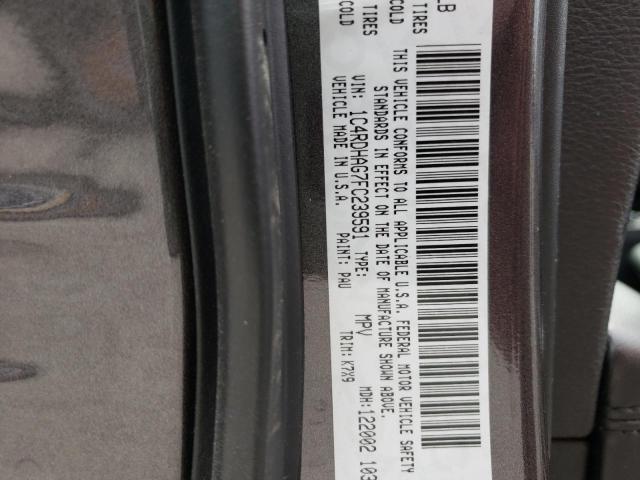1C4RDHAG7FC239591 Dodge Durango Sxt
