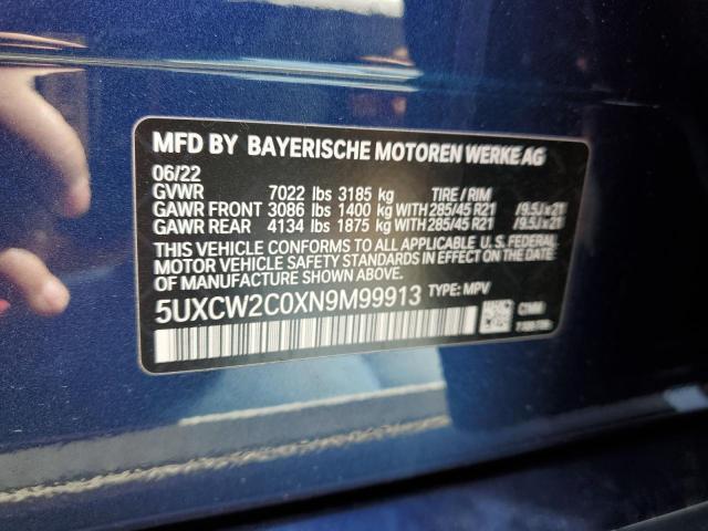5UXCW2C0XN9M99913 BMW X7 Xdrive40i