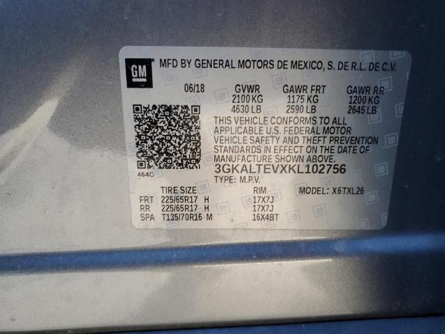 3GKALTEVXKL102756 GMC Terrain Sle