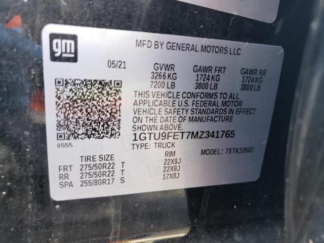 1GTU9FET7MZ341765 GMC Sierra K1500 Denali